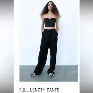 Zara full length pants black Size L